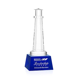 Lighthouse Award on Robson Base - Blue