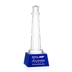 Lighthouse Award on Robson Base - Blue
