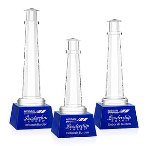 Lighthouse Award on Robson Base - Blue