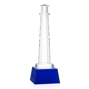 Lighthouse Award on Robson Base - Blue
