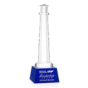 Lighthouse Award on Robson Base - Blue