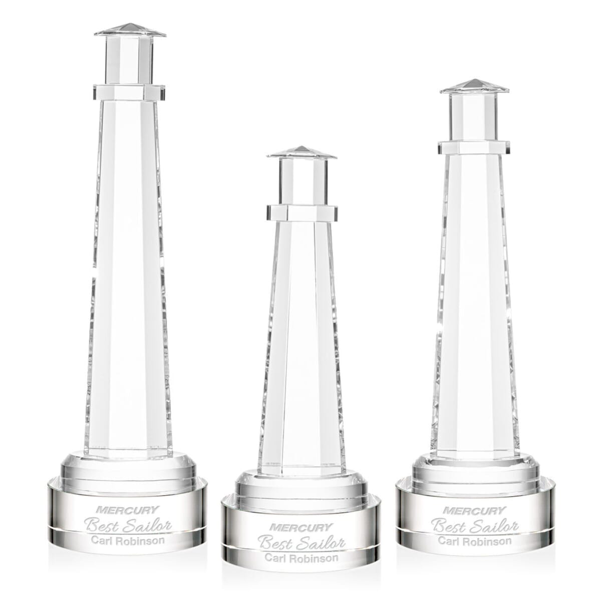 Lighthouse Award on Stanrich Base - Clear