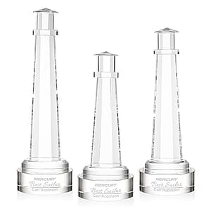 Lighthouse Award on Stanrich Base - Clear