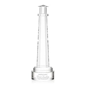 Lighthouse Award on Stanrich Base - Clear