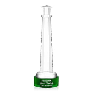 Lighthouse Award on Stanrich Base - Green