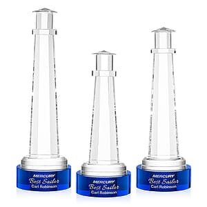 Lighthouse Award on Stanrich Base - Blue