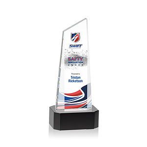 Belmont Tower VividPrint™ Award on Padova - Black