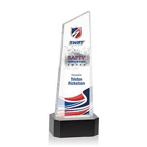 Belmont Tower VividPrint™ Award on Padova - Black