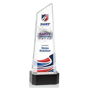 Belmont Tower VividPrint™ Award on Padova - Black