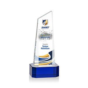Belmont Tower VividPrint™ Award on Padova - Blue