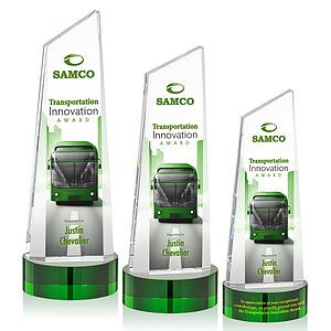 Belmont Tower VividPrint™ Award on Stanrich - Green