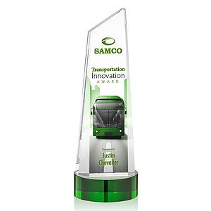 Belmont Tower VividPrint™ Award on Stanrich - Green