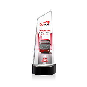 Belmont Tower VividPrint™ Award on Stanrich - Black