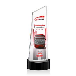 Belmont Tower VividPrint™ Award on Stanrich - Black