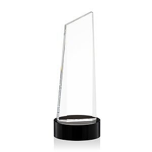 Belmont Tower VividPrint™ Award on Stanrich - Black