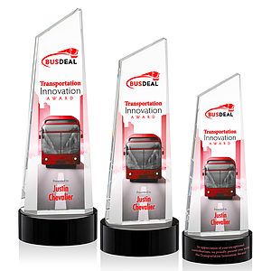Belmont Tower VividPrint™ Award on Stanrich - Black