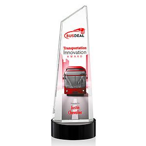 Belmont Tower VividPrint™ Award on Stanrich - Black