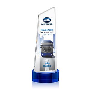 Belmont Tower VividPrint™ Award on Stanrich - Blue