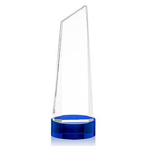 Belmont Tower VividPrint™ Award on Stanrich - Blue