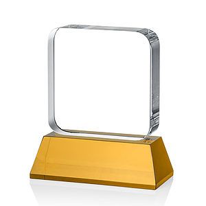 Flamborough VividPrint™ Award on Base - Amber