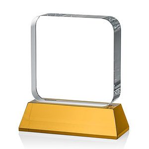 Flamborough VividPrint™ Award on Base - Amber