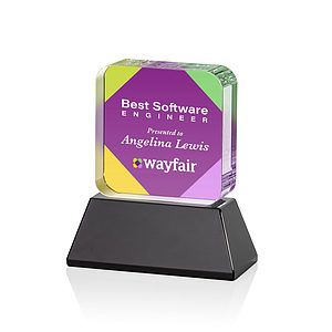 Flamborough VividPrint™ Award on Base - Black