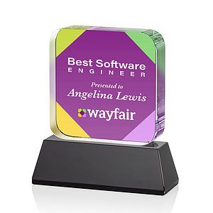Flamborough VividPrint™ Award on Base - Black