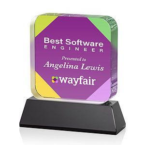 Flamborough VividPrint™ Award on Base - Black