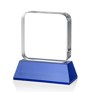 Flamborough VividPrint™ Award on Base - Blue