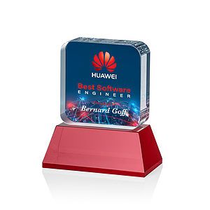 Flamborough VividPrint™ Award on Base - Red