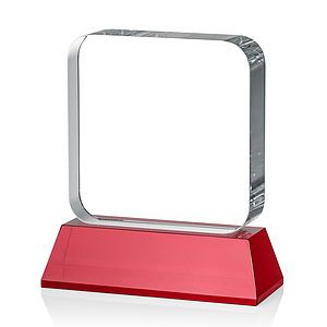 Flamborough VividPrint™ Award on Base - Red
