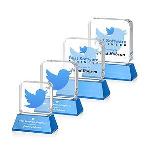 Flamborough VividPrint™ Award on Base - Sky Blue