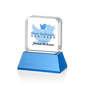 Flamborough VividPrint™ Award on Base - Sky Blue