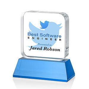 Flamborough VividPrint™ Award on Base - Sky Blue