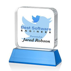 Flamborough VividPrint™ Award on Base - Sky Blue