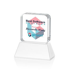 Flamborough VividPrint™ Award on Base - White