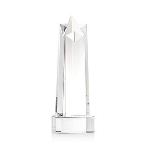 Delaware Star VividPrint™ Award on Base - Clear