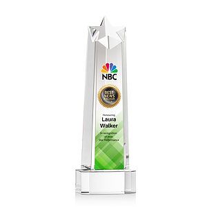 Delaware Star VividPrint™ Award on Base - Clear