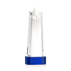 Delaware Star VividPrint™ Award on Base - Blue