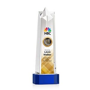 Delaware Star VividPrint™ Award on Base - Blue