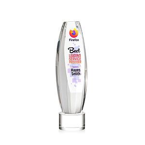 Hoover VividPrint™ Award on Marvel Base - Clear