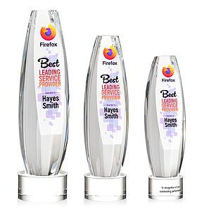 Hoover VividPrint™ Award on Marvel Base - Clear