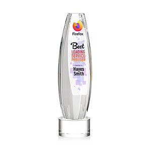 Hoover VividPrint™ Award on Marvel Base - Clear