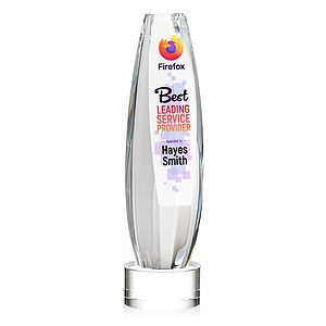Hoover VividPrint™ Award on Marvel Base - Clear