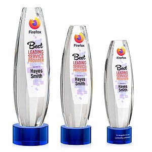 Hoover VividPrint™ Award on Marvel Base - Blue