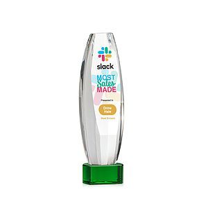 Hoover VividPrint™ Award on Paragon Base - Green