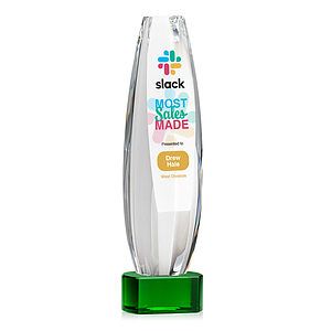 Hoover VividPrint™ Award on Paragon Base - Green