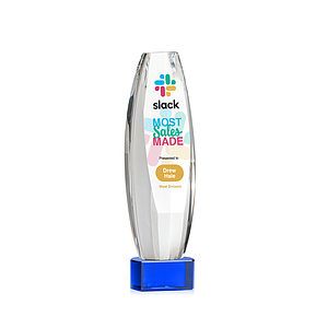 Hoover VividPrint™ Award on Paragon Base - Blue