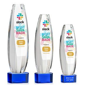 Hoover VividPrint™ Award on Paragon Base - Blue