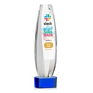 Hoover VividPrint™ Award on Paragon Base - Blue